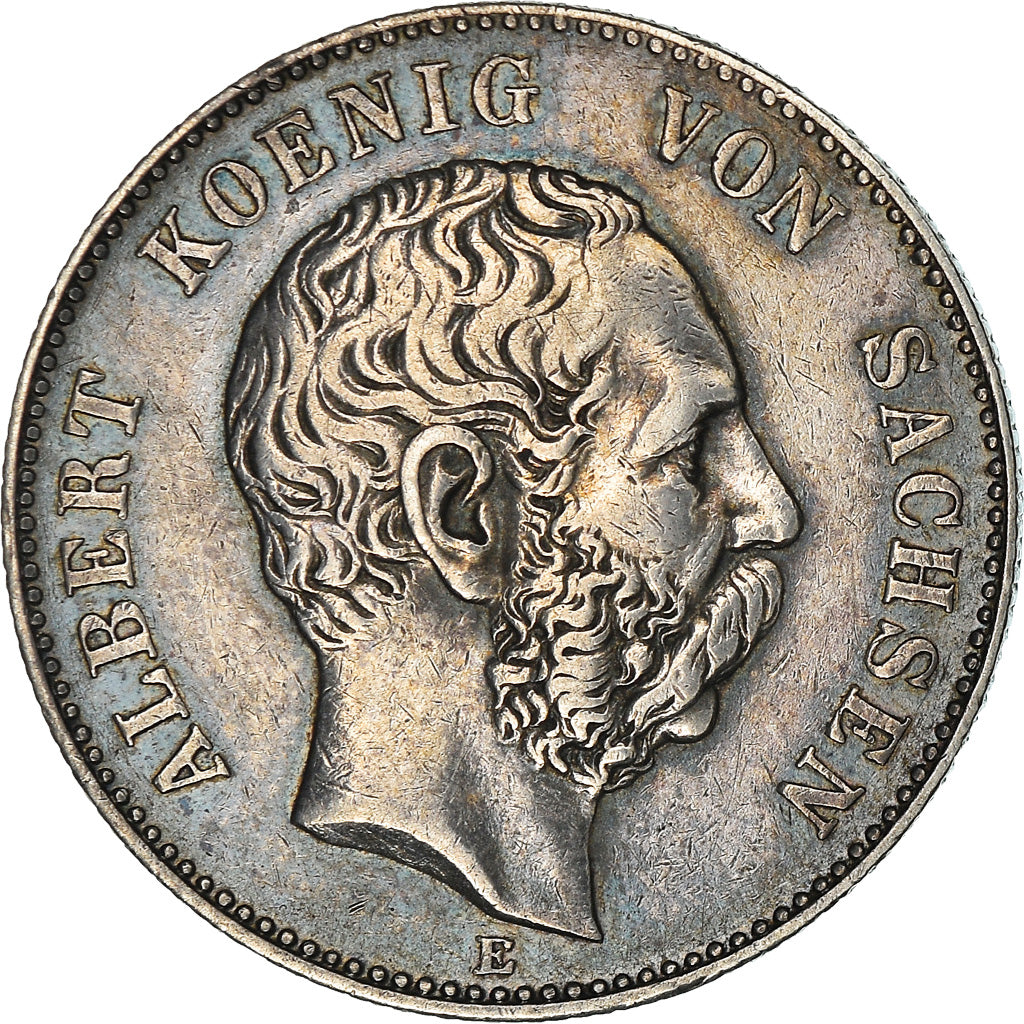Coin, German States, SAXONY-ALBERTINE, Albert, 2 Mark, 1901, Muldenhütten