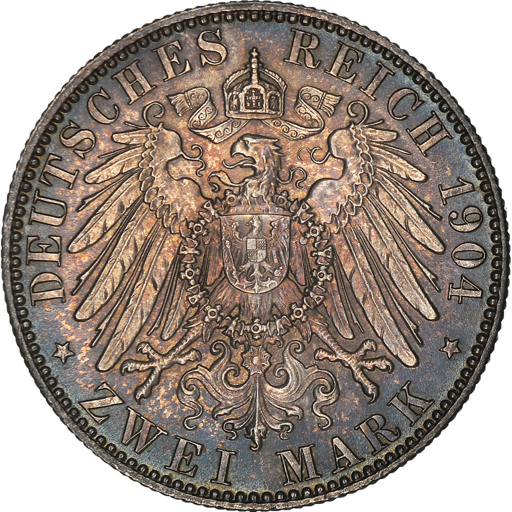 Coin, German States, SAXONY-ALBERTINE, Friedrich August III, 2 Mark, 1904