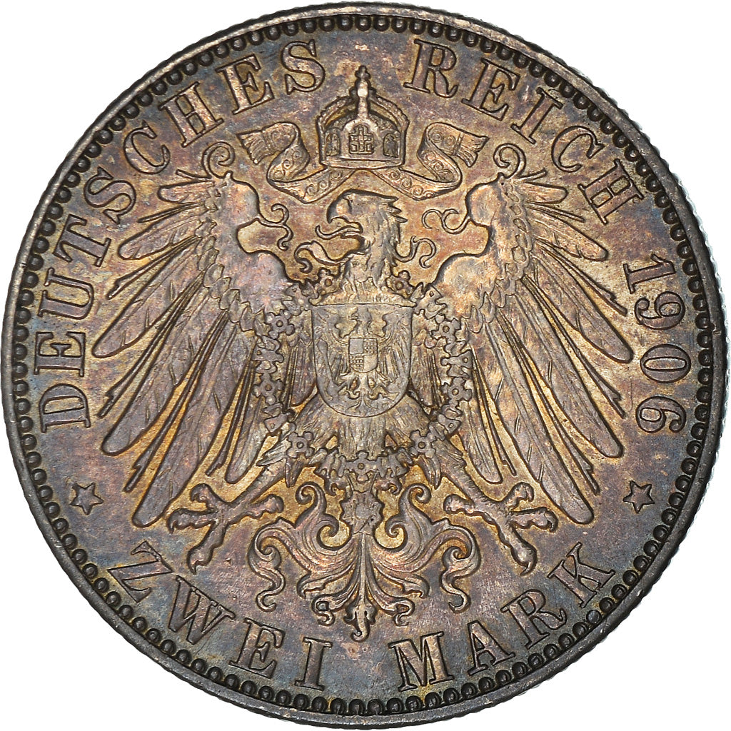 Coin, German States, SAXONY-ALBERTINE, Friedrich August III, 2 Mark, 1906