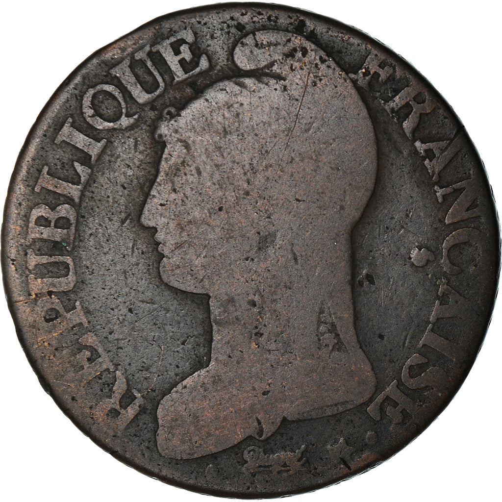 Coin, France, 5 Centimes, AN 7/5, Paris, F(12-15), Copper