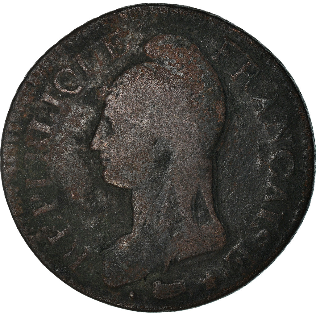 Coin, France, Dupré, 5 Centimes, AN 7/5, Strasbourg, Double-strike, F(12-15)