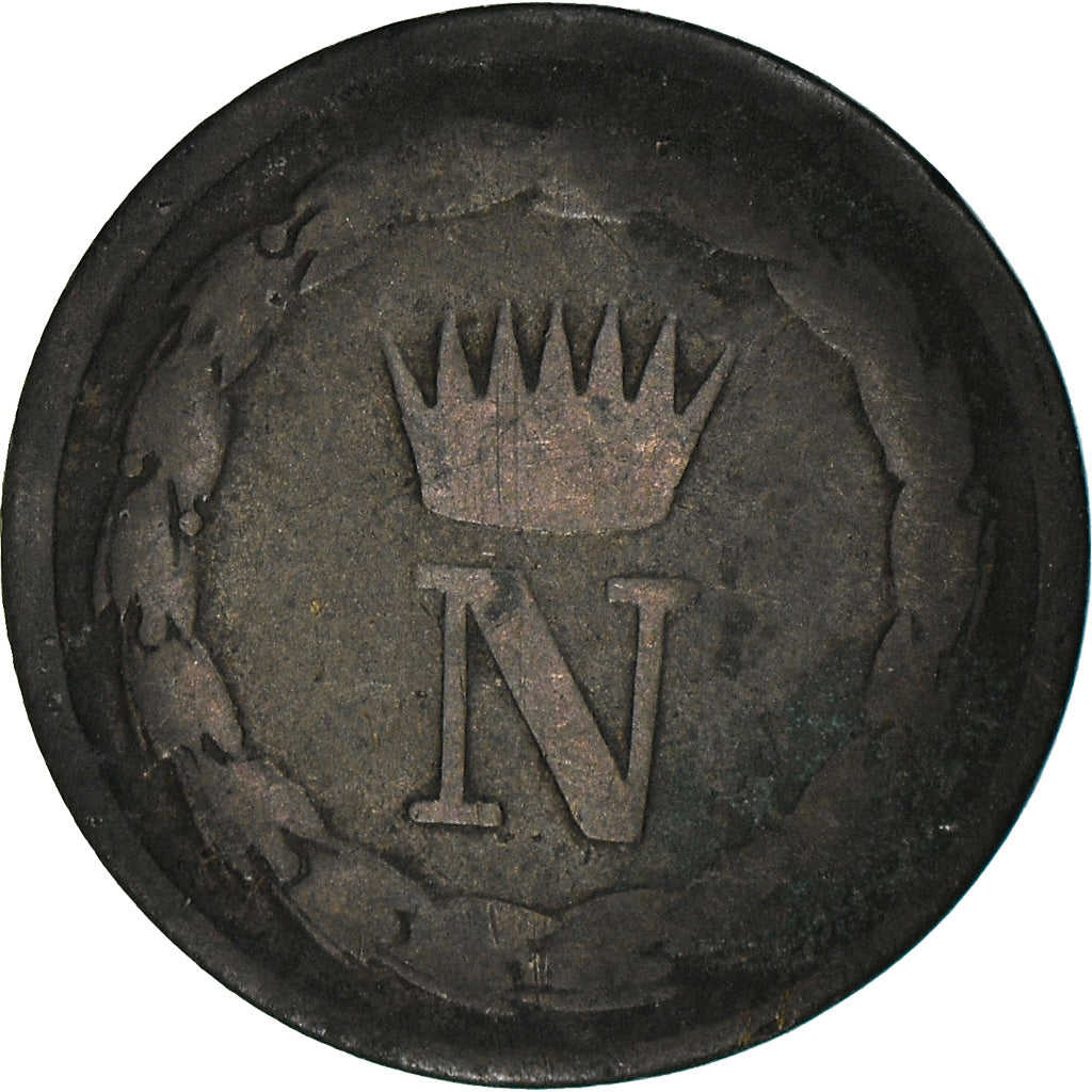 Moneta, DEPARTAMENTY WŁOSKIE, KINGDOM OF NAPOLEON, Napoleon I, 10 Centesimi