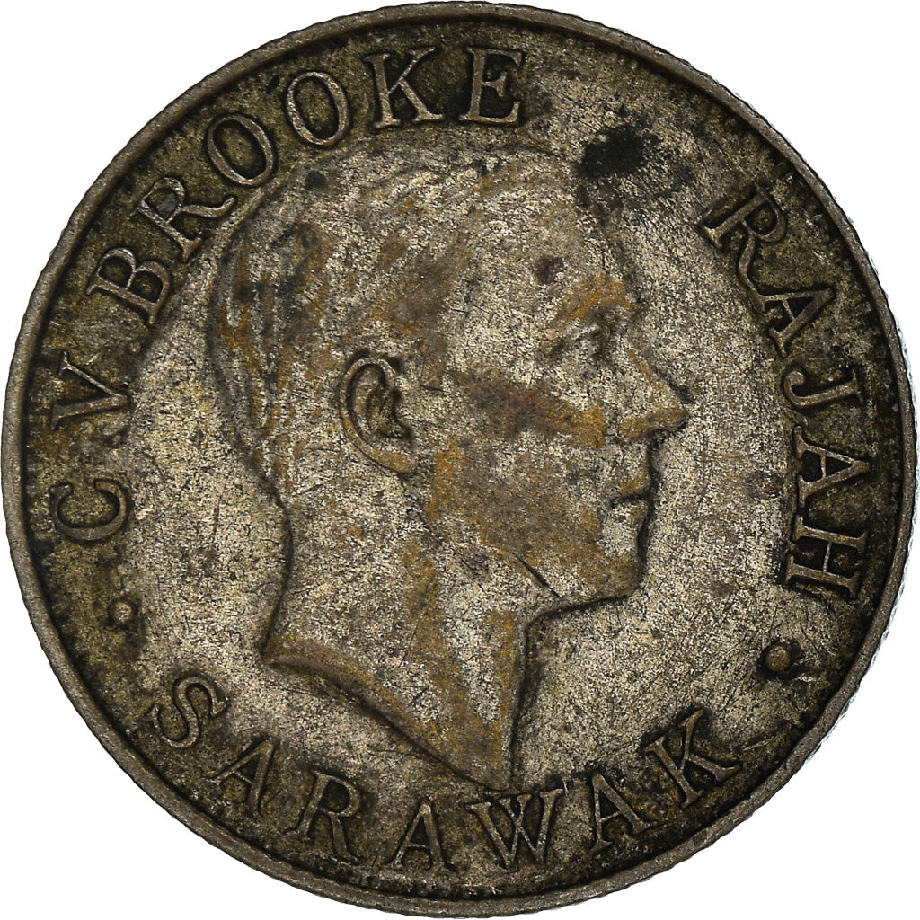 Monnaie, Sarawak, Charles V. Brooke, 20 Cents, 1927, Heaton, Birmingham, TTB