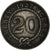 Monnaie, Sarawak, Charles V. Brooke, 20 Cents, 1927, Heaton, Birmingham, TTB