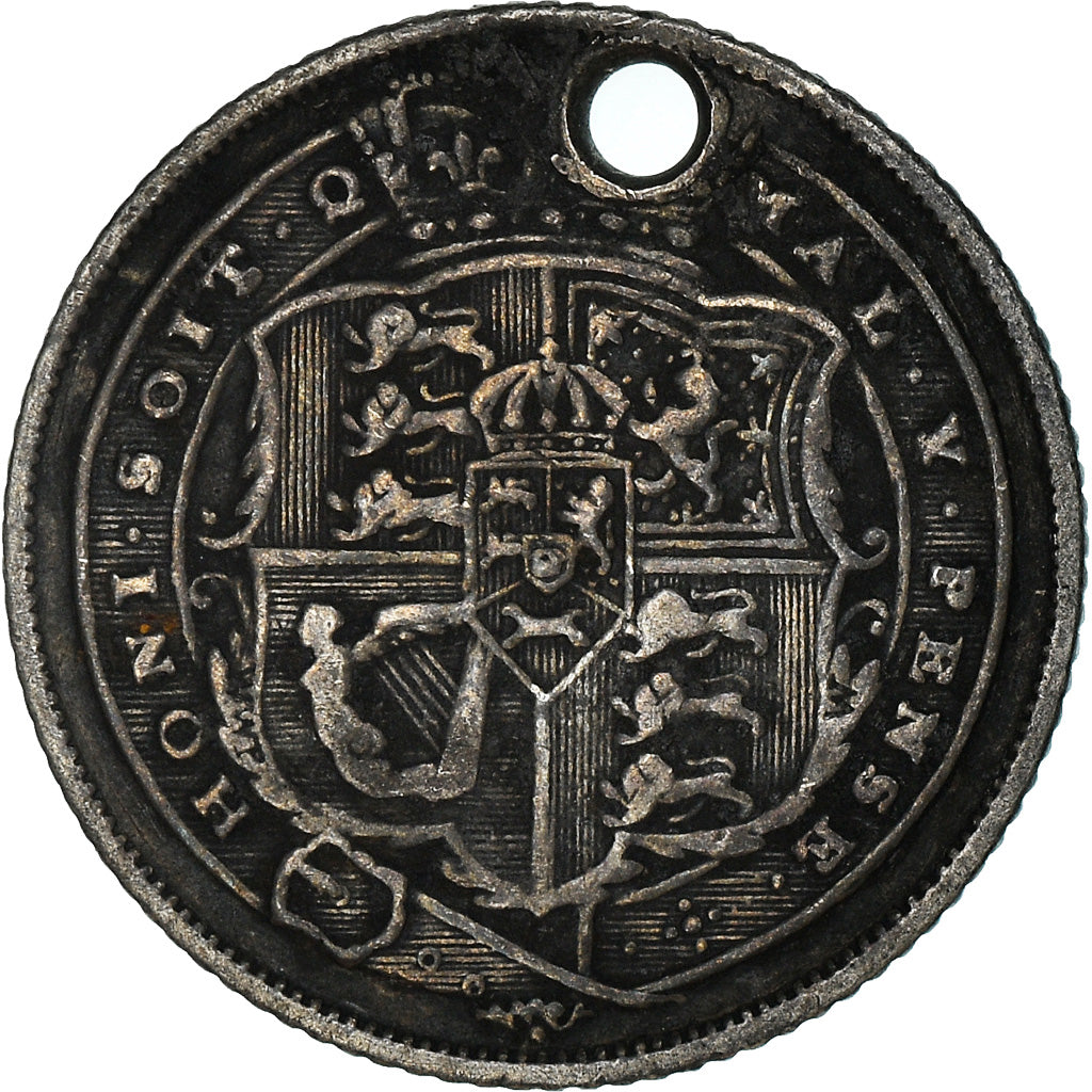 Coin, Great Britain, George III, 6 Pence, 1816, EF(40-45), Silver, KM:665
