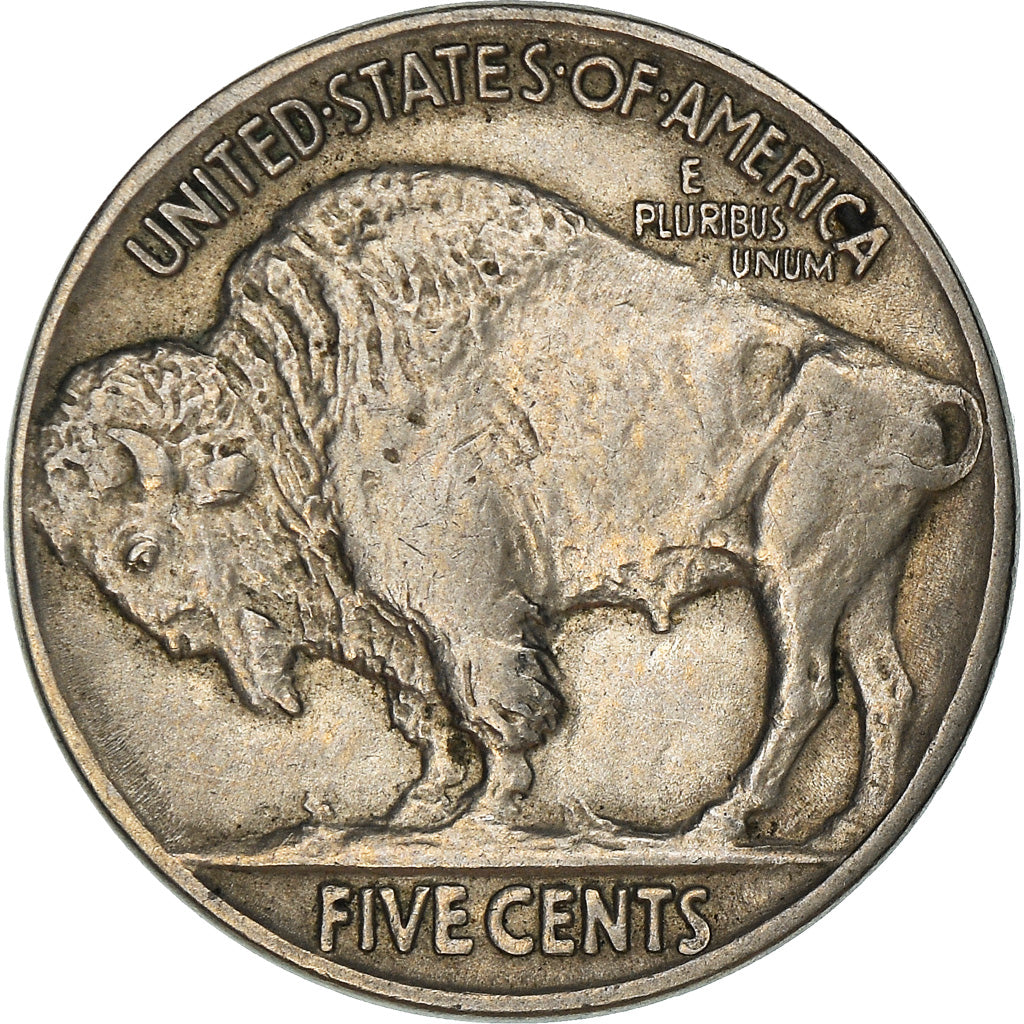 Coin, United States, Buffalo Nickel, 5 Cents, 1925, U.S. Mint, Philadelphia