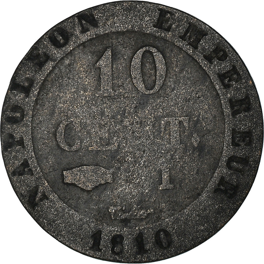 Coin, France, Napoléon I, 10 Centimes, 1810, Limoges, VF(20-25), Billon