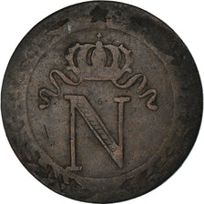 Moneda, Francia, Napoléon I, 10 Centimes, 1808, Toulouse, BC+, Vellón