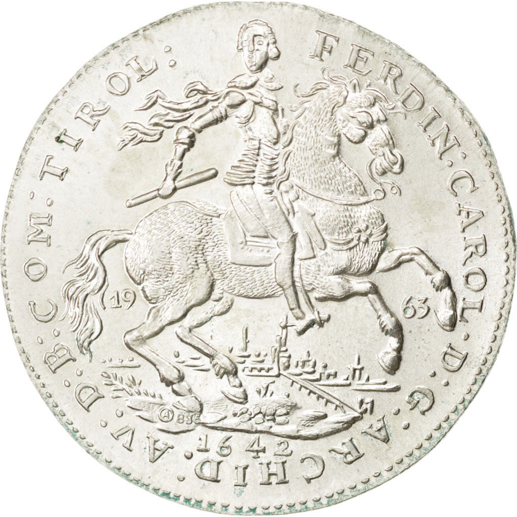 Coin, Austria, 2 Ducat, 1963, MS(63), Silver, KM:M29a