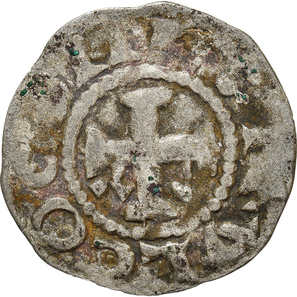 Moneda, Francia, Anjou, Foulques IV ou V, Denier, ND (1160-1190), Angers, BC