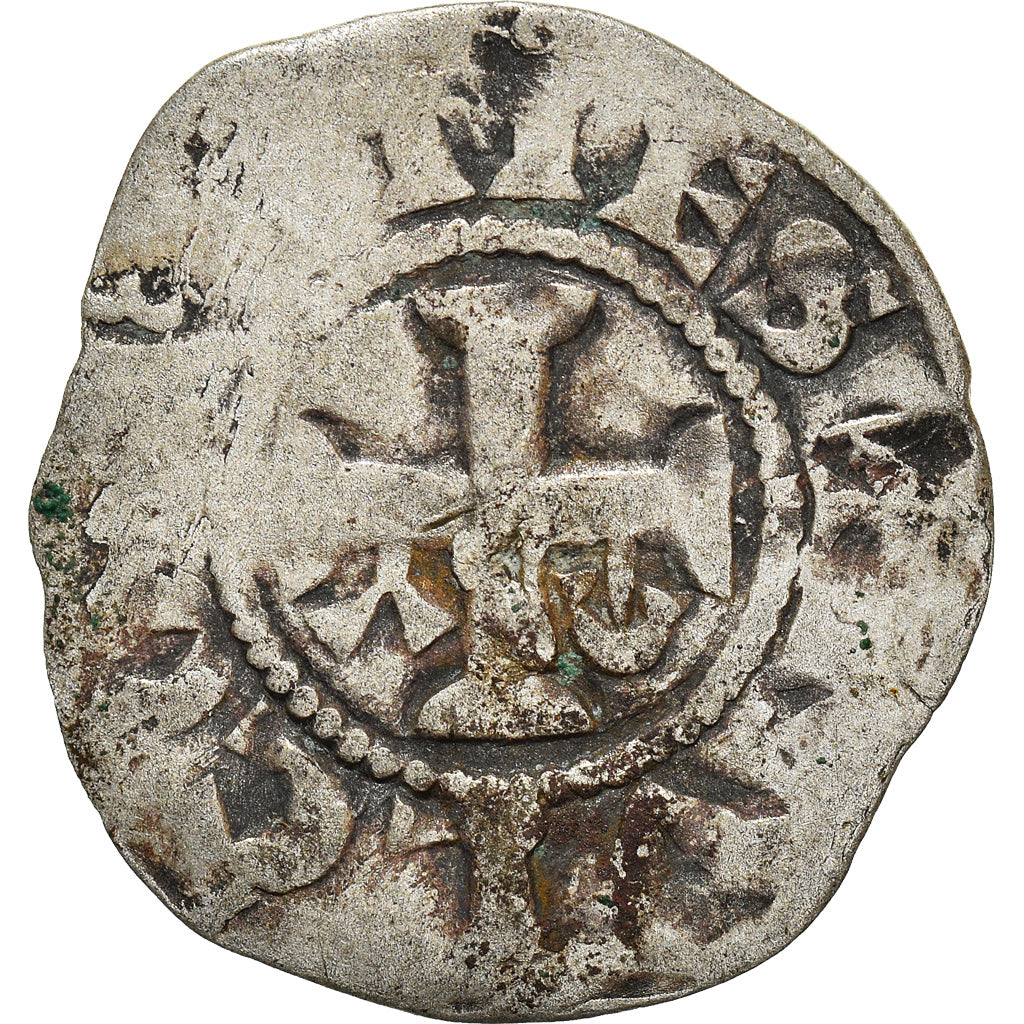 Moneda, Francia, Anjou, Foulques IV ou V, Denier, ND (1160-1190), Angers, BC