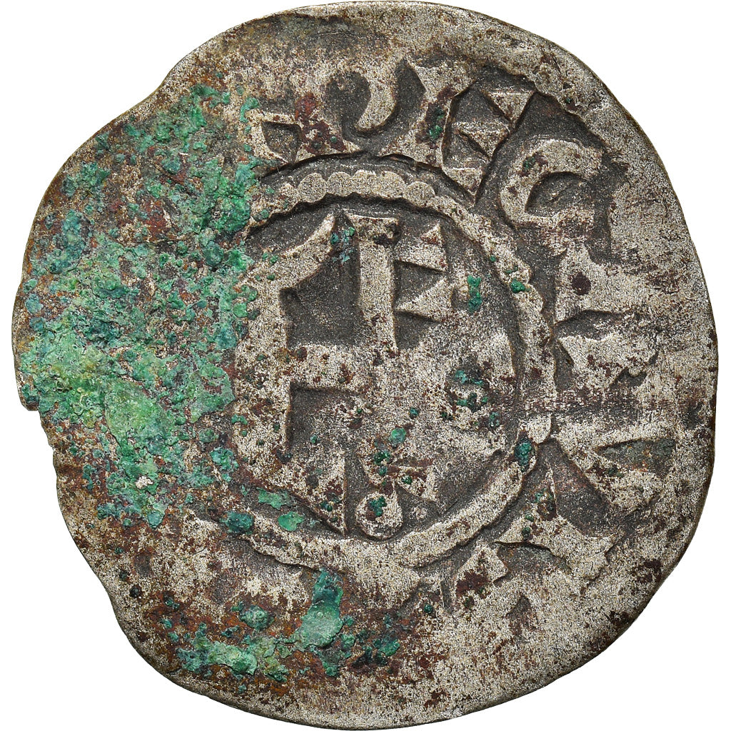 Moneda, Francia, Anjou, Foulques IV ou V, Denier, ND (1160-1190), Angers, BC