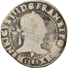 Monnaie, France, Henri III, Franc au Col Plat, Franc au Col Plat, 1583, Angers