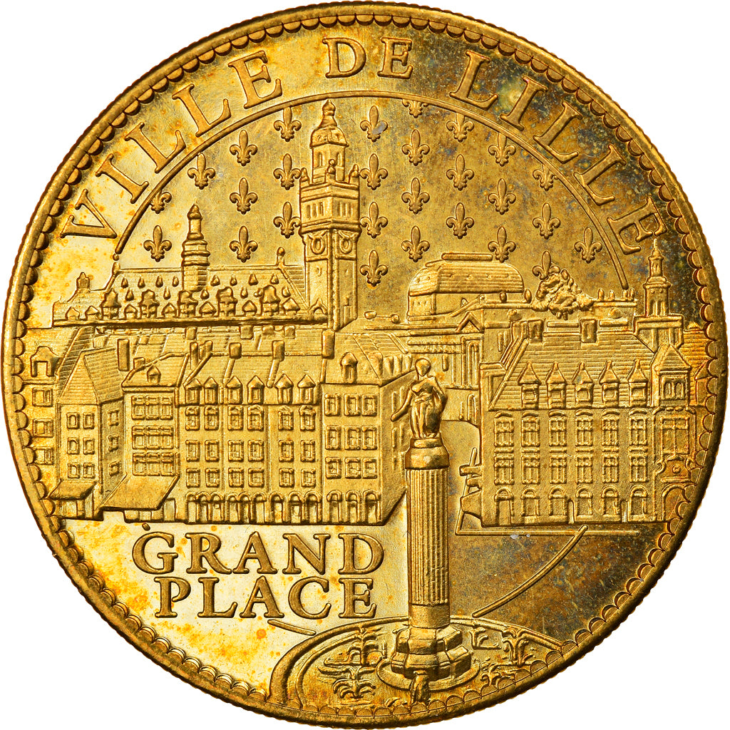 Francia, Token, Touristic token, Ville de Lille, Grand Place, 2010, SPL-