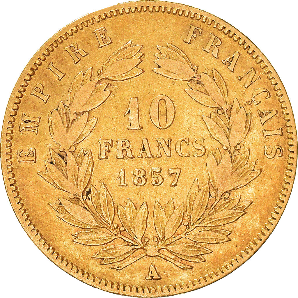 Monnaie, France, Napoleon III, Napoléon III, 10 Francs, 1857, Paris, TB+, Or