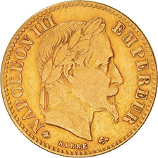 Munten, Frankrijk, Napoleon III, Napoléon III, 10 Francs, 1862, Paris, FR+