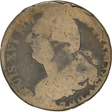 Moneta, Francia, 2 sols françois, 2 Sols, 1792, Paris, B+, Bronzo, KM:603.1