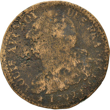 Moneda, Francia, 2 sols françois, 2 Sols, 1792, Marseille, BC, Bronce