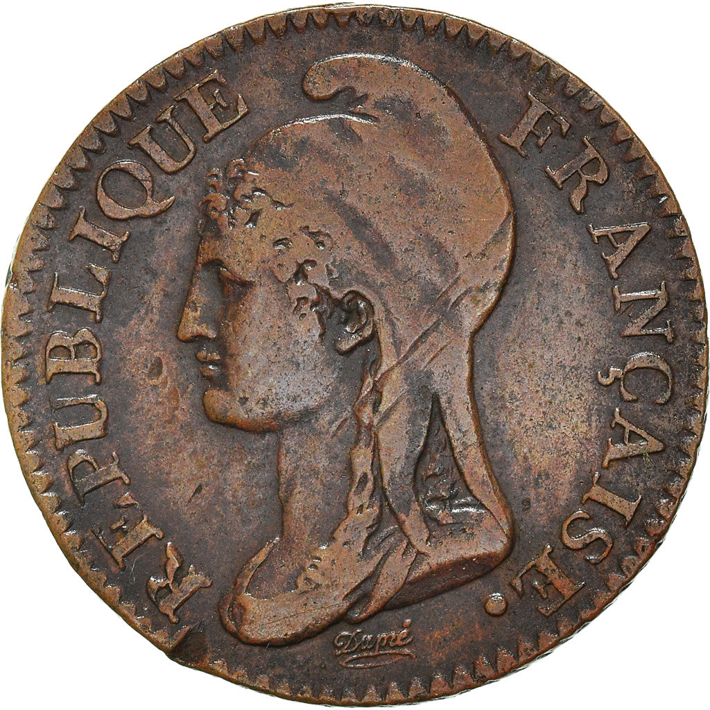 Coin, France, Dupré, 5 Centimes, AN 4, Paris, Petit module, EF(40-45), Bronze