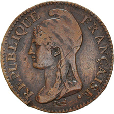 Coin, France, Dupré, 5 Centimes, AN 4, Paris, Petit module, EF(40-45), Bronze