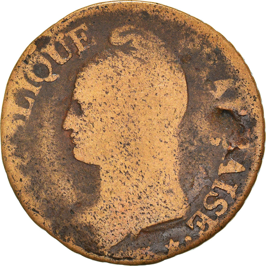 Münze, Frankreich, Dupré, 5 Centimes, AN 8, Limoges, SGE+, Bronze, KM:640.7