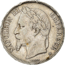 Coin, France, Napoléon III, 5 Francs, 1868, Strasbourg, EF(40-45), Silver