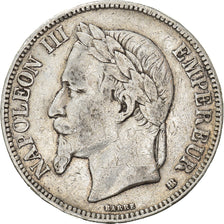 Coin, France, Napoleon III, 5 Francs, 1869, Strasbourg, VF(30-35), Silver