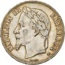 Coin, France, Napoléon III, 5 Francs, 1869, Strasbourg, EF(40-45), Silver