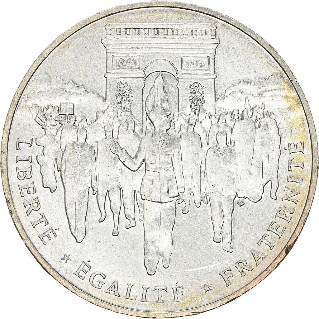Coin, France, Libération de Paris, 100 Francs, 1994, AU(50-53), Silver