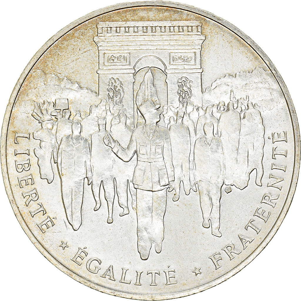 Coin, France, Libération de Paris, 100 Francs, 1994, AU(55-58), Silver