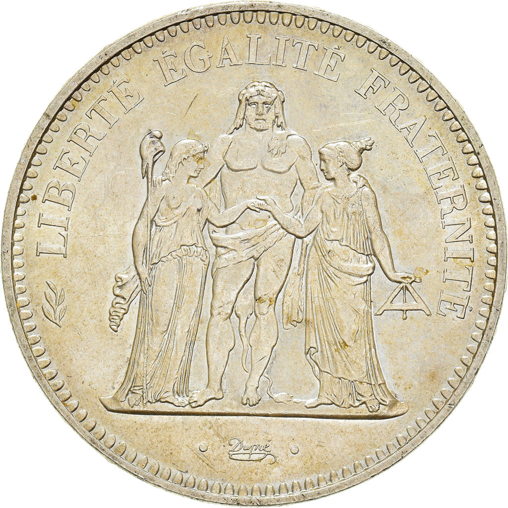 Monnaie, France, Hercule, 50 Francs, 1974, Frappe hybride, TTB+, Argent