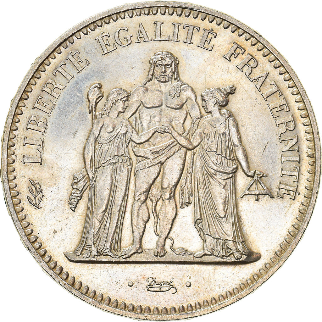 Moneta, Francia, Hercule, 50 Francs, 1974, Hybrid issue, BB+, Argento, KM:941.2