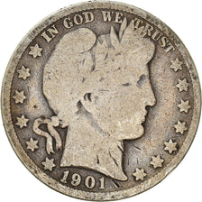 Coin, United States, Barber Half Dollar, Half Dollar, 1901, U.S. Mint, New
