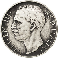 ITALY, 10 Lire, 1928, Rome, KM #68.2, VF(20-25), Silver, 9.96