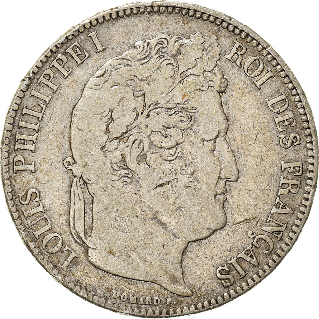 Coin, France, Louis-Philippe, 5 Francs, 1834, Paris, VF(20-25), Silver