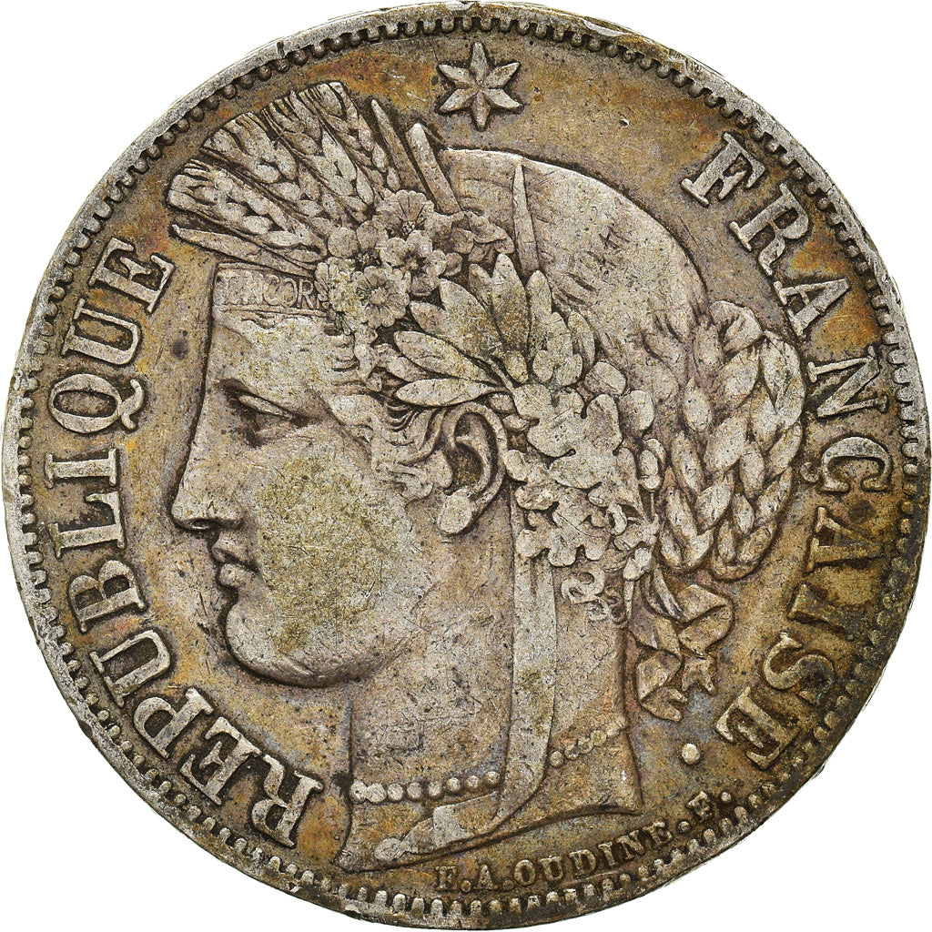 Coin, France, Cérès, 5 Francs, 1850, Paris, EF(40-45), Silver, KM:761.1