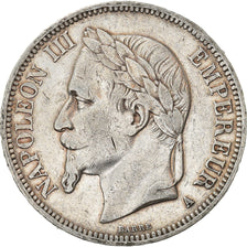 Coin, France, Napoleon III, 5 Francs, 1868, Paris, EF(40-45), Silver, KM:799.1