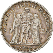 Monnaie, France, Hercule, 5 Francs, 1876, Paris, TTB, Argent, Gadoury:745a
