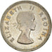 Coin, South Africa, Elizabeth II, 2 Shillings, 1955, VF(30-35), Silver, KM:50