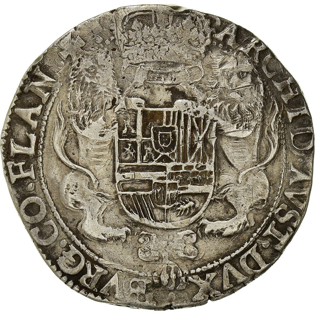 Münze, Spanische Niederlande, Flanders, Philip IV, Ducaton, 1658, Bruges, S+