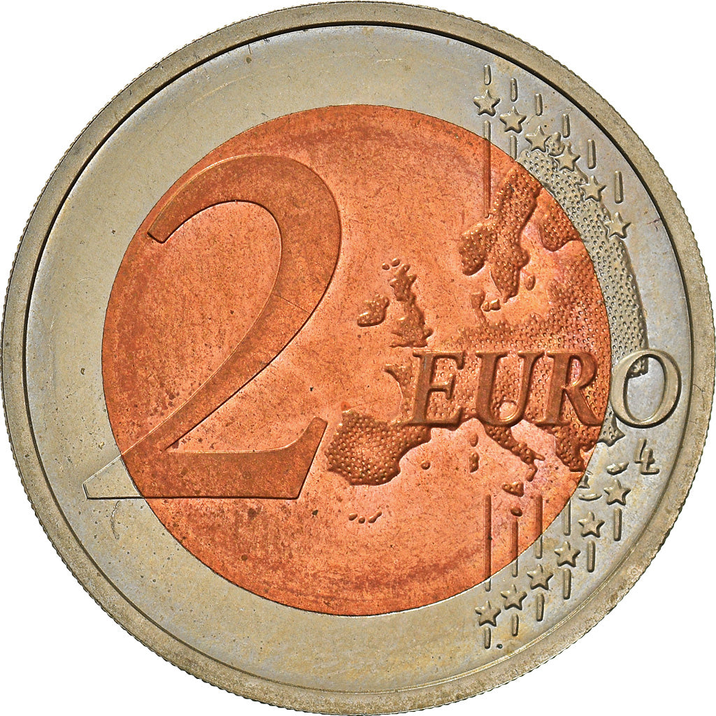 Allemagne, 2 Euro, 2015, Munich, error wrong core, SUP+, Bi-Metallic