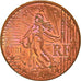 France, 10 Euro Cent, 2001, Pessac, planchet error struck on 2 cent, AU(55-58)