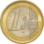 San Marino, 1 Euro, 2002, Pessac, observe struck thru, MS(63), Cupro-nickel