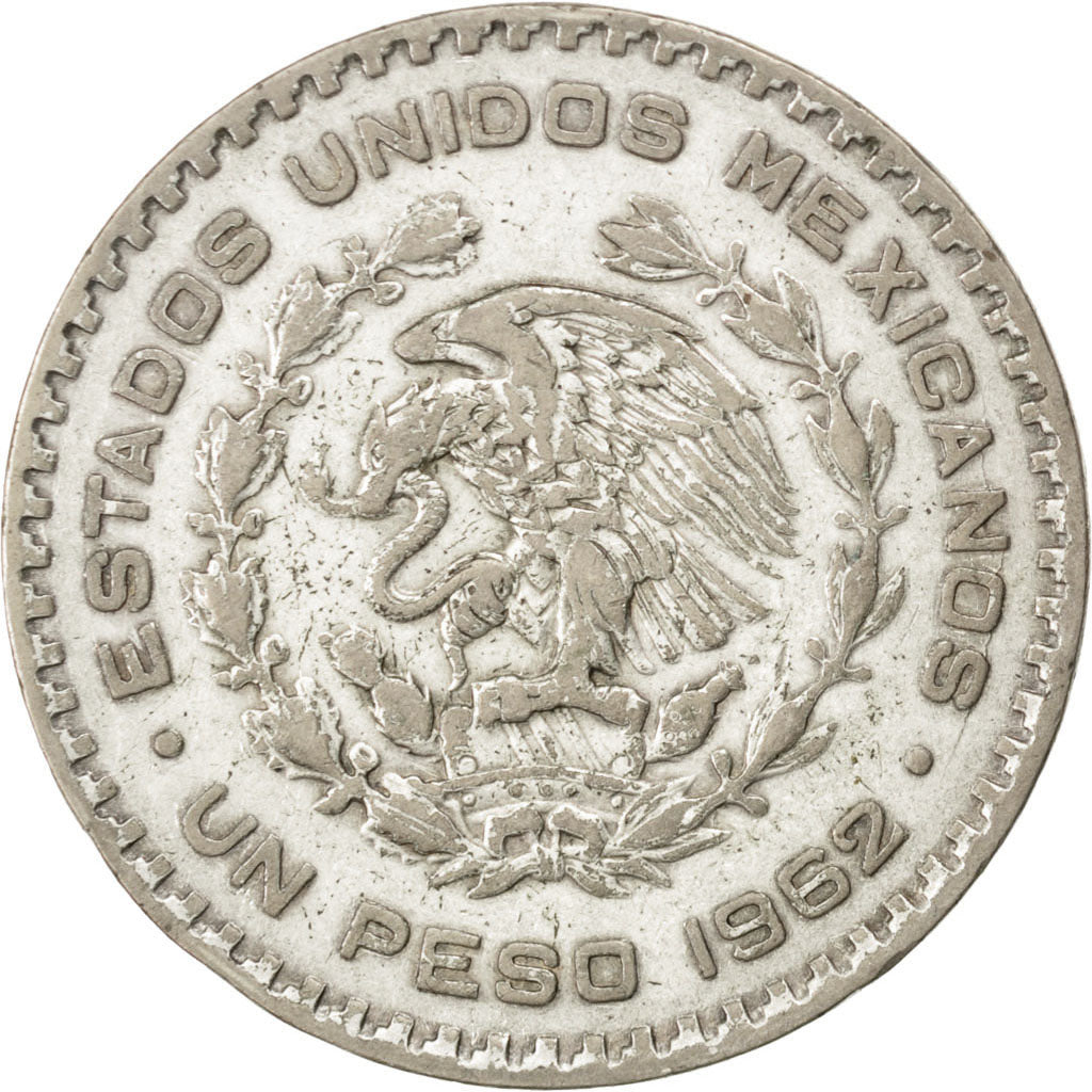 Mexique, République, 1 Peso 1962, KM 459