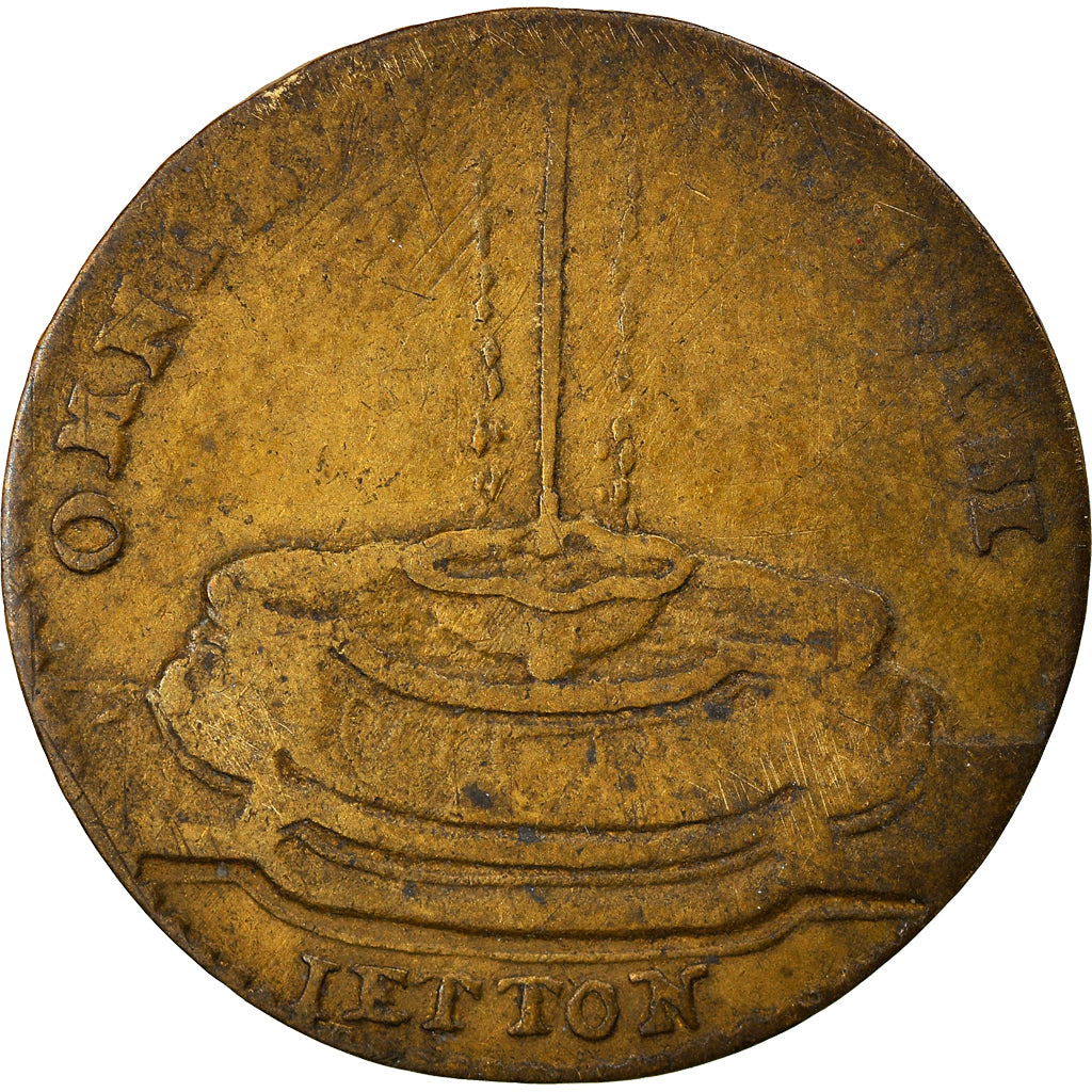 France, Token, Louis XVI, omnibus Non Sibi, History, VF(20-25), Brass