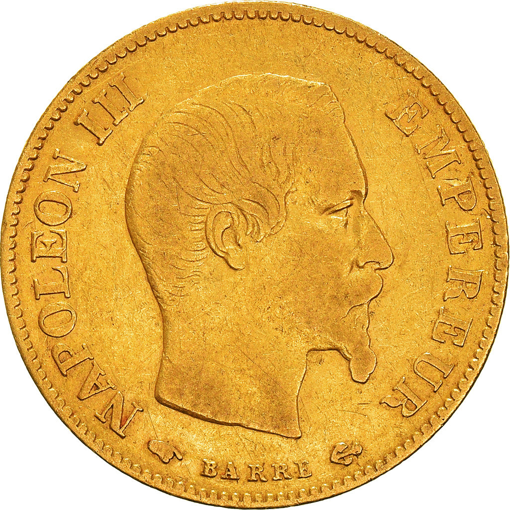 Coin, France, Napoleon III, 10 Francs, 1859, Paris, VF(30-35), Gold, KM:784.3