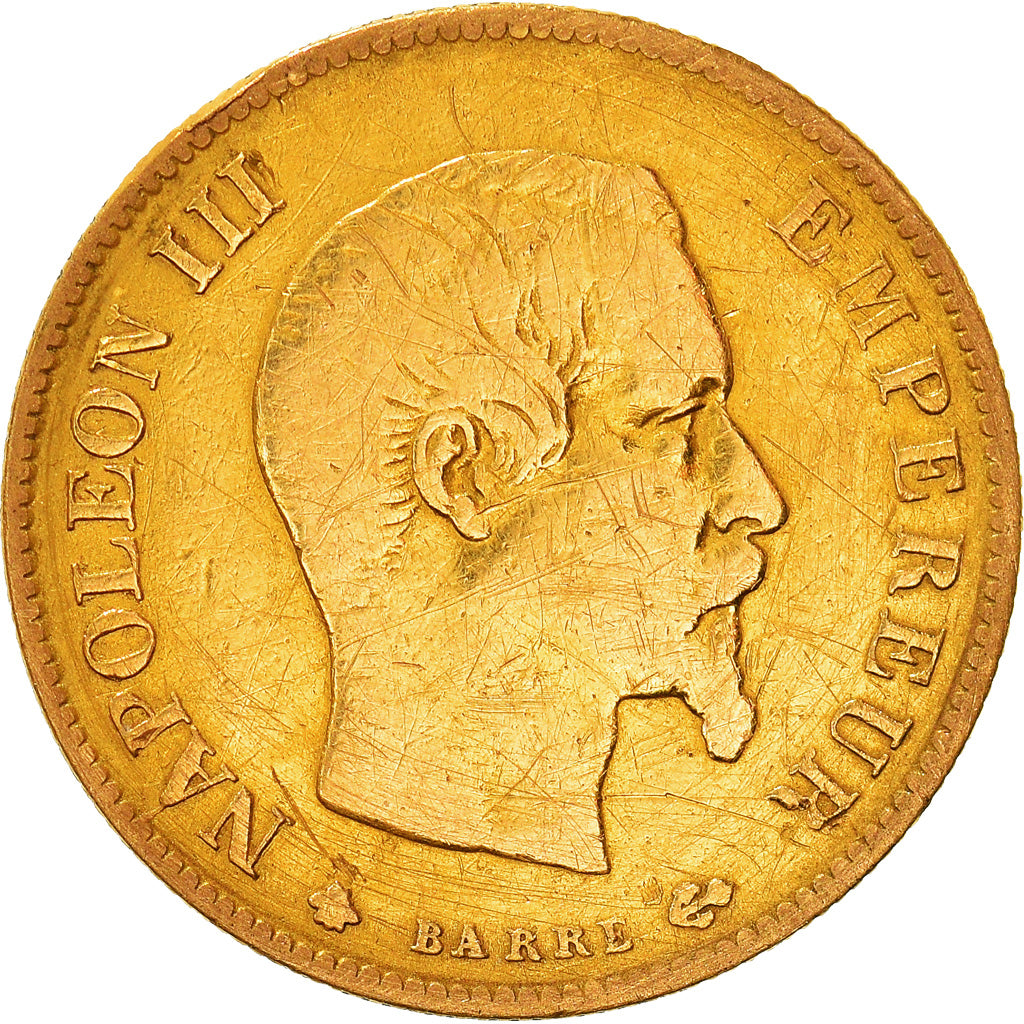 Monnaie, France, Napoleon III, Napoléon III, 10 Francs, 1860, Strasbourg, TB