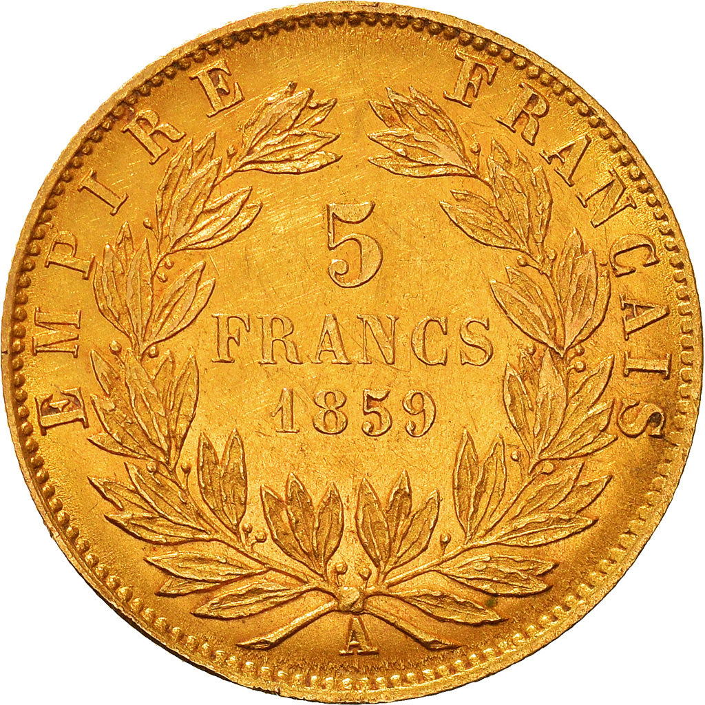 Münze, Frankreich, Napoleon III, Napoléon III, 5 Francs, 1859, Paris, SS