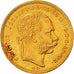 Coin, Hungary, Franz Joseph I, 8 Forint 20 Francs, 1876, AU(50-53), Gold