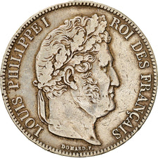 Coin, France, Louis-Philippe, 5 Francs, 1838, Rouen, VF(30-35), Silver